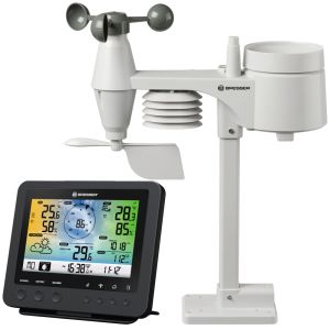 BRESSER WIFI COLOR WEATHER CENTER WITH 5 IN 1 PROFI SENSOR - BLACK ΕΛΑΦΡΩΣ ΜΕΤΑΧΕΙΡΙΣΜΕΝΟ
