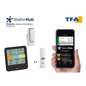 ΑΣΥΡΜΑΤΟ ΘΕΡΜΟΜΕΤΡΟ-ΥΓΡΟΜΕΤΡΟ "KLIMA@HOME WEATHERHUB"