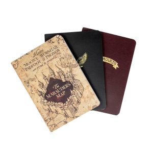 HARRY POTTER A6 NOTEBOOKS 3pcs (ICONS & MAP)