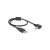 USB 2.0 TYPE-A MALE > USB 2.0 TYPE-B MALE ANGLED 0.5m BLACK