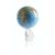 CRYSTAL BASE ROTATING WORLD GLOBE