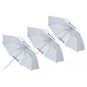 BRESSER SU-43 Translucent Umbrella white 110 cm - 3 pcs