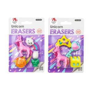 FANCY ERASER SET UNICORN